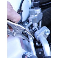 2Pcs/set Mini Vice Grip Style Locking Pliers 5" Long Nose and 4" Curve Jaw Labor-saving clamp welding clamp Home hand Tools