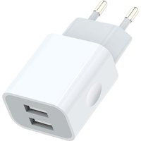 USB Wall Charger, Charger Adapter, 2.1A Dual Port Quick Plug Cube for Phone 15 14 13 12 11 Pro Max 10 SE X XS Plu