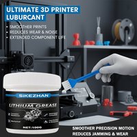 100g Professional Lithium Grease for 3D Printers CNC Machines and Precision Hardware Multi-Purpose Maintenance SIKEZHAN