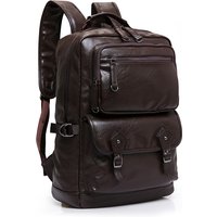 2023 New Men Backpacks Fashion High Quality Leather Male Korean Student Backpack Boy Business Laptop School Computer Bags