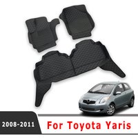 Tapis de sol de voiture tapis de coffre pour Toyota Yaris 2011 2010 2009 2008 accessoires d'intérieur automobile tapis imperméables couvertures de remplacement