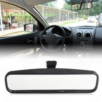 1Pc Black Interior Rear View Mirror For Nissan Micra 2003-2018 Note E11 2006-2013 ABS Glass Interior Parts