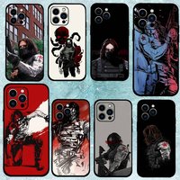 B-Bucky Barnes Winter S-Soldier Phone Case Black That Fits For IPhone 17,16,15,11,13,14 Pro Max,Plus,X,Xr,Xs Max,13Mini