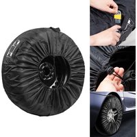 1pc Car Spare Tire Cover Case Polyester Taffeta Tire Protection Cover Carry Tote Handle Storage Bags 66/88cm Diameter