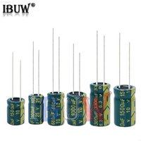 Hochfrequenz-Aluminiumkondensator mit niedrigem ESR 10 V, 16 V, 25 V, 35 V, 50 V, 400 V, 100 UF, 220 UF, 330 UF, 470 UF, 680 UF, 1000 UF, 1500 UF, 2200 UF, 3300 UF
