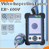 Komshine 400X Microscope 3.5 Inch KIP-600V Fiber Optic Inspection Probe Real-time Recording +4 UPC Tips , 4000mAh Bateria