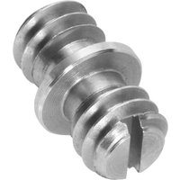 Camera Screw Adapter Convert Double Head Converter 1/4" to 1/4 or 3/8" Male to Male Stainless Steel Monopod Tripod Screw Pack