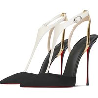 Autumn New Black Sheep Komeito socialite temperament, versatile dress, small height high heels, women's pointed slender heels