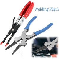 8Inch Welding Pliers Multifunctional High Carbon Steel Flat Mouth Pincers Refined MIG Welding Auxiliary Tool Removing Wire Cut
