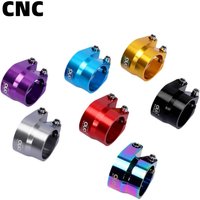 OUO Saddle Clamp Full CNC Seatpost Clamp 31.8/34.9mm Double Layer Seat Pin Clamp Colorful Dual Lock Tube Post Clip Bicycle Piece
