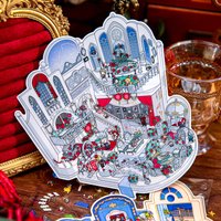 Kawaii The Phantom of the Opera 3D Nightingale and Rose Landscape Sticker DIY Pocket Cabin Scene festival gift