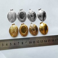 Wholesale 20pc/lot DIY Oval Photo Frame Stainless Steel Charms Locket Pendant Jewelry Men Women Making Family Memories Gift
