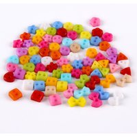 200pcs 5mm 6mm 9mm Mini Cartoon Plastic Button For Kids Clothing DIY Buttons Crafts Sewing Ornaments Wholesale