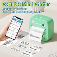 Neuer Foto-Aufkleberdrucker C1 Küchen-Etikettendrucker 1200mAh Akku Typ-C Smart Bluetooth Mini-Drucker für iOS Android Smartphones