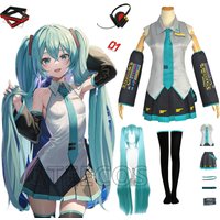 Costume de Cosplay bilibili Miku, tenues Vocaloid, robe mi-longue, costumes de marin JK pour femmes, vêtements Anime pour fête d'halloween et de noël