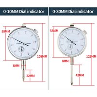 0-1" Dial Indicator Imperial Dial Bore Gauge Indicator Hour Type Micrometer Gauges For Measurement Tools Comparator Watch Metric