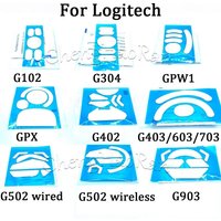 1Set White Mouse Feet Sticker For Logitech G302 G303 G304 G305 G402 G405 GPRO G502 G502X G903 GPW Mouse Skates Feet Pads