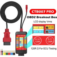 WOYO CTB007 PRO OBD2 Breakout Box with LCD Digital Vrms Display, ECU Testing Tool on Bench, Automotive Diagnostic Tool, CAN Test