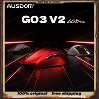 NEW AUSDOM G03 V2 Ultra Three Mode Wireless Gaming Lightweight 800mah Long Battery Life 54L15 Flagship PAW3950MAX Dual 8K Mouse