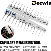 Capillary Measuring Tool Measuring Instrument High-Precision Measurement Inner Diameter 0.026"-0.09"/Outer Diameter 0.072"-7/16"
