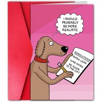 1pc, 2025 Happy New Year card, funny dog New Year card, New Year wishes card, New Year celebration party card