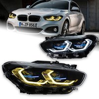 AKD Styling LED-Autolichter für BMW 1er Serie F20 F21 LCI 2015-2019 Scheinwerfer Angel Eyes CSL Gelbe LED-Tagfahrlichter Blinker Abblendlicht Fernlicht Front-Autozubehör