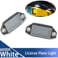 Car-Styling for Mondeo MK3 Ⅲ 4/5 Door 2000-2003 2004 2005 2006 2007 2x Rear LED SMD Number Plate Lamp 6000K License Light White