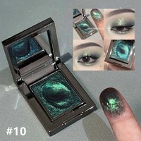 Chameleon Single Eyeshadow, Duochrome Putty Cream Shimmer Metallic Glitter, High Pigment Sparkle Highlighter for Eye Makeup