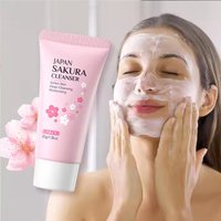 LAIKOU Sakura Cleanser Gentle Deep Cleaning Oil Control Moisturizing Shrink Pores Face Skin Care 50g Skin Cleanser All Skin Type