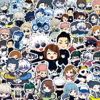 10/50/100pcs Kawaii Jujutsu Kaisen Cartoon Stickers Cute Anime Gojo Satoru Decals DIY Diary Luggage Classic Sticker Toys