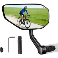 AliExpress NONE Bike Mirror for Handlebar, Bar End Bicycle Mirror, Anti-glare HD Glass Lens 360° Adjustable Rear View Mirror for E-bike, Mountai