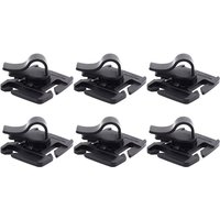 Moll Backpack Kit 6pcs Hydration Tube Clips Locking Water Hose Clamp Fixture Strap 360 Degrees Rotatable Secure Clip Easy Unclip