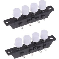 3-Speed 4-Button Universal Electric Fan Knob Switches, Available in Packs of One, Two, and Three