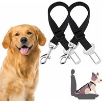 Nylon Dog Car Seat Belt Pet Safety Harness Lead Tether Strap Adjustable Durable For Puppy Cat Vehicle Travel Pet Accessories 1Pc