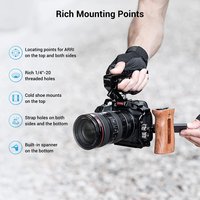 SmallRig R5 / R6 / R5 C Camera Cage for Canon EOS R5 / R6 / R5 C for DSRL with Cold Shoes for Filmmaking Video Shooting -2982B