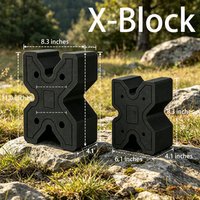X-Block Bipod Shooting Rest Block Mount Lightweight and Portable Shooting Clamp EVA Foam Waterproof Reduces Recoil For Hunting