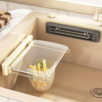 1 set of foldable kitchen sink filter rack, anti clogging sink filter with disposable filter screen, essential for home kitchen