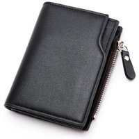 Men Wallet Short PU Leather Male Purse Black Coffee Credit Card Holders with Zipper Men Wallet Money Bag carteira masculina