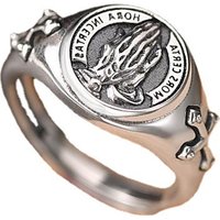 Vintage Hand Of God Cross Opening Adjustable Men'S Ring Blessing Creative Fashion Jewelry Designer Luxury Ring Party Accessories