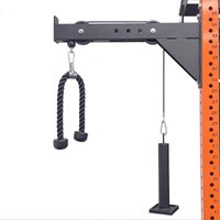 High Pull Down Pulley Rope Combination For 1'' Hole & 2'' Weight Plates Back Muscle Strength Exercise For Home Gym