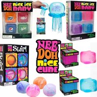 New Set /Squishy Needoh /Nice Cube Schylling /Sensory Stress Reliever Fidget Tool Toy Anxiety Focus Sensory Cube Adults Kid Gift