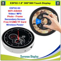 Guition HMI W5 ESP32-S3 1.85 360x360 IPS Touch LCD Display Module LVGL WIFI AIDA64 Secondary Screen Video Player Photo-Frame MP3