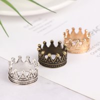 1PC 1:12 Dollhouse Miniature Gold Sliver Bronze Mini Metal Alloy Crown Model Toys Dolls Accessories