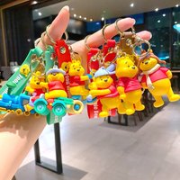 1 Creative Winnie the Pooh Keychain โ A Stylish & Cute Car Keyring or Bag Charm, Perfect as a Small Holiday Gift