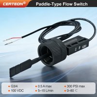 Rotary Paddle Flow Switch Inline Water Flow Sensor 3โ30 L/min Threaded Flow Switch for Hot Water Heater Pump Flow Control