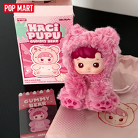 Hot POP MART HACIPUPU Gummy Bear Series-Vinyl Plush Pendant Original Blind Box Mystery Box Guess Bag Toys Doll Anime Figure Gift