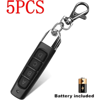 1/5pcs RF 433mhz Remote Control Duplicator Universal Remote key Copy Clone Replacement Garage Door Keychain 433Mhz Transmitter