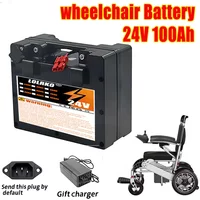 Special battery for electric wheelchair 24V 20Ah-100Ah 18650 Lithium-ion battery pack with 29.4V 2A charger