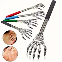Adjustable Stainless Steel Back Scratcher with Retractable Claw for Portable and Convenient Massage and Tickle Relief