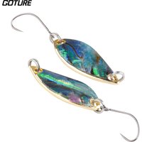 Goture Metall Spinner Löffel Köder 2 stücke 2,8g 4g künstliche harte Köder Vib Wobbler Spinner Köder Stahl Haken Köder für Bass Pike Barsch